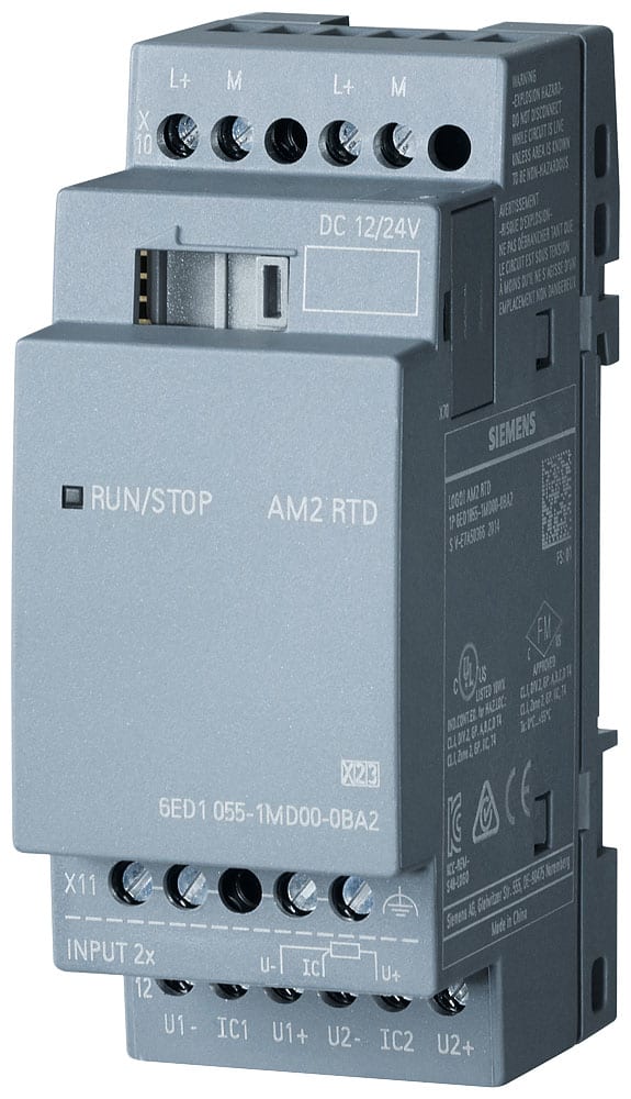 SIEMENS - SIE6ED10551MD000BA2 LOGO! AM2 RDT, 2AI, -50.+200DECR/C