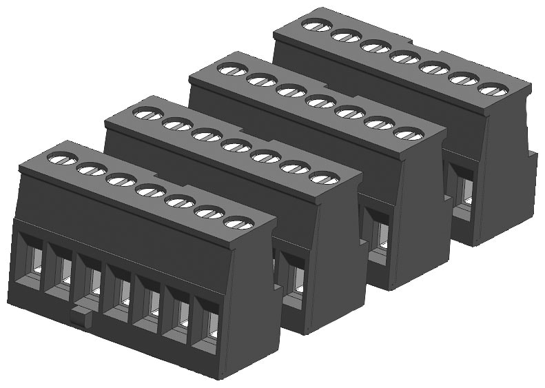 SIEMENS - SIE6ES72921AG400XA1 CONNECTOR KEYED, 7 TERMINAL, TIN (4/PK)