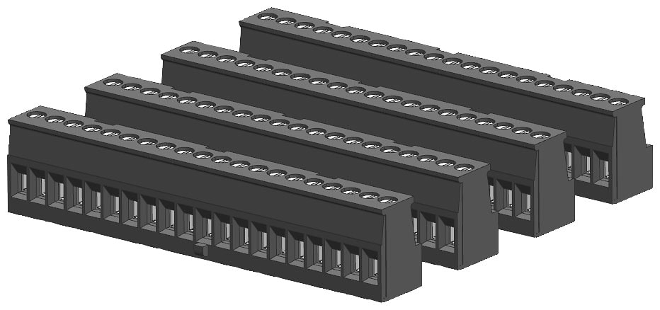 SIEMENS - SIE6ES72922AV300XA0 CONNECTOR BLOCK, 20 POLES, TIN (4/PK)