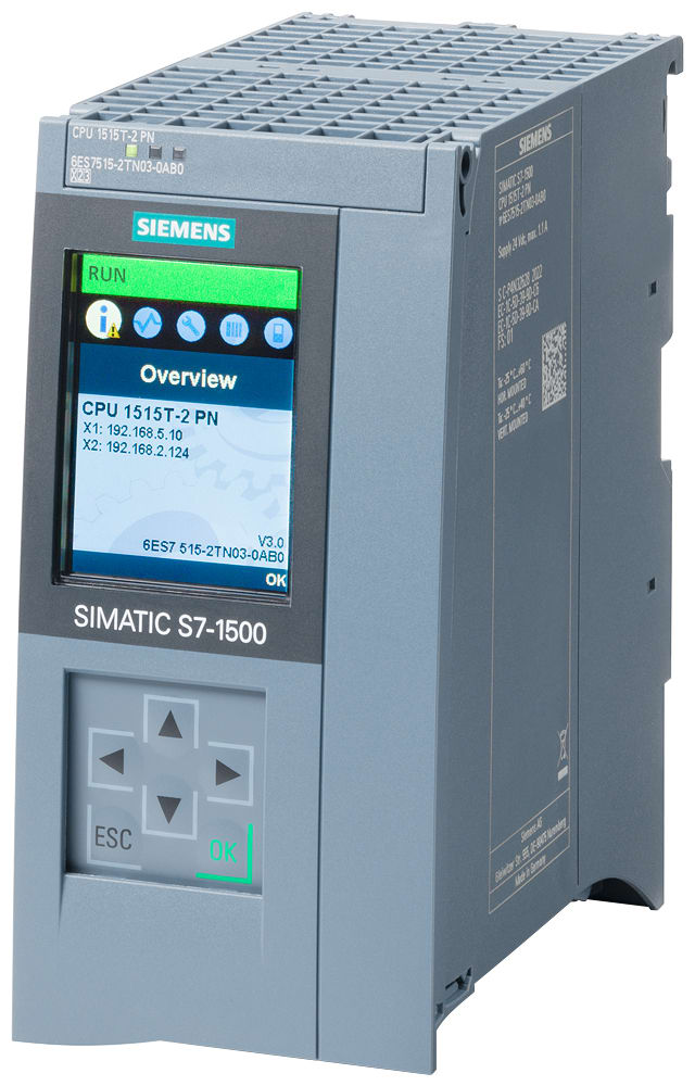 SIEMENS - SIE6ES75152TN030AB0 CPU 1515T-2 PN, 1.5MB PROGR, 4.5MB DATA