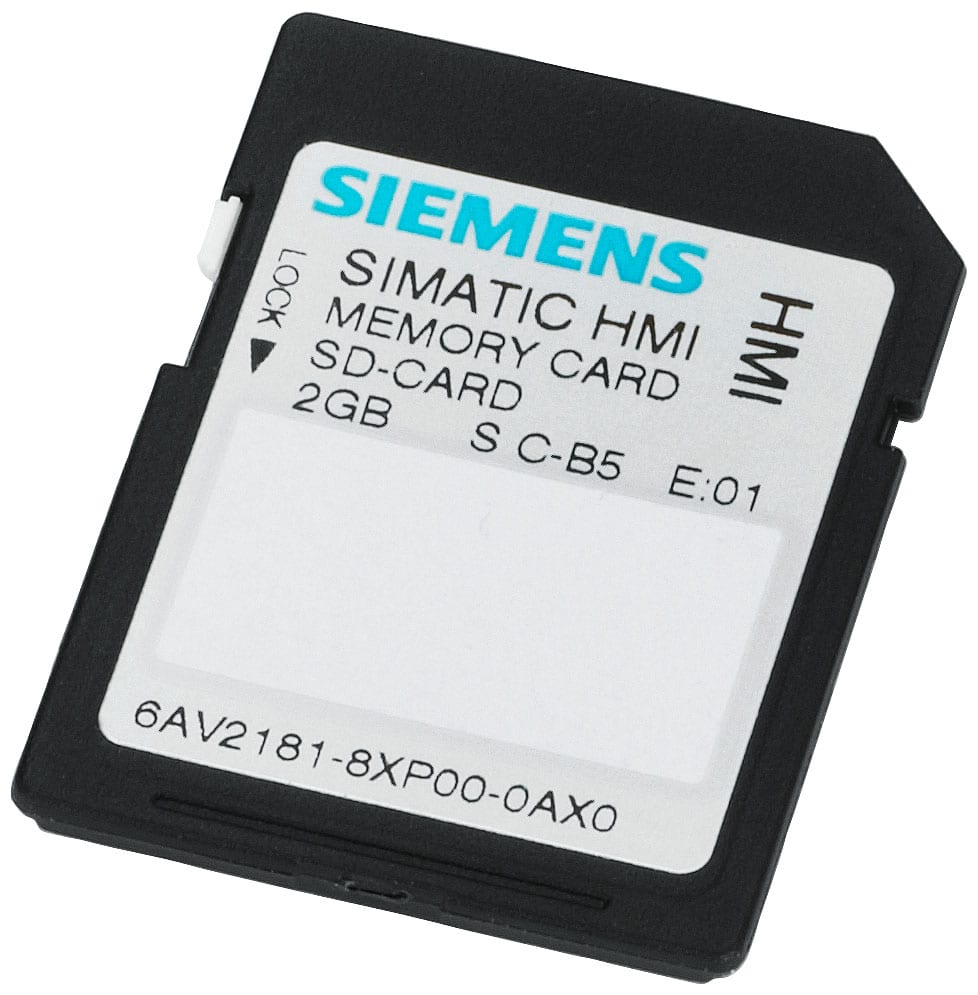 SIEMENS - SIE6AV21818XP000AX0 SIMATIC HMI SD MEMORY CARD 2 GB