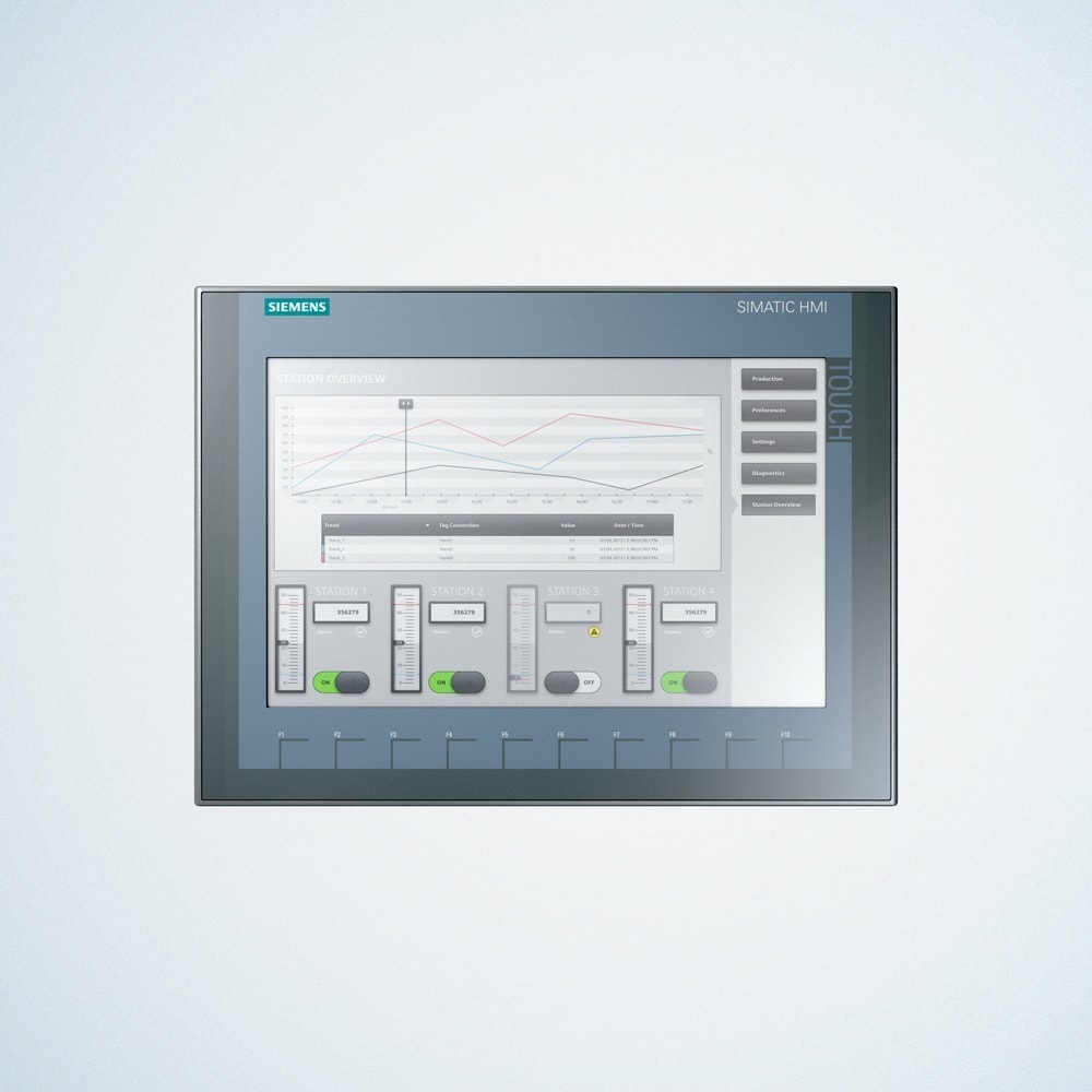 SIEMENS - SIE6AV21232MA030AX0 SIMATIC HMI KTP1200 BASIC DP