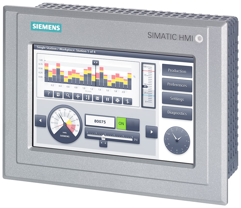 SIEMENS - SIE6AG21240GC131AX0 SIPLUS HMI TP700 Outdoor T1 RAIL