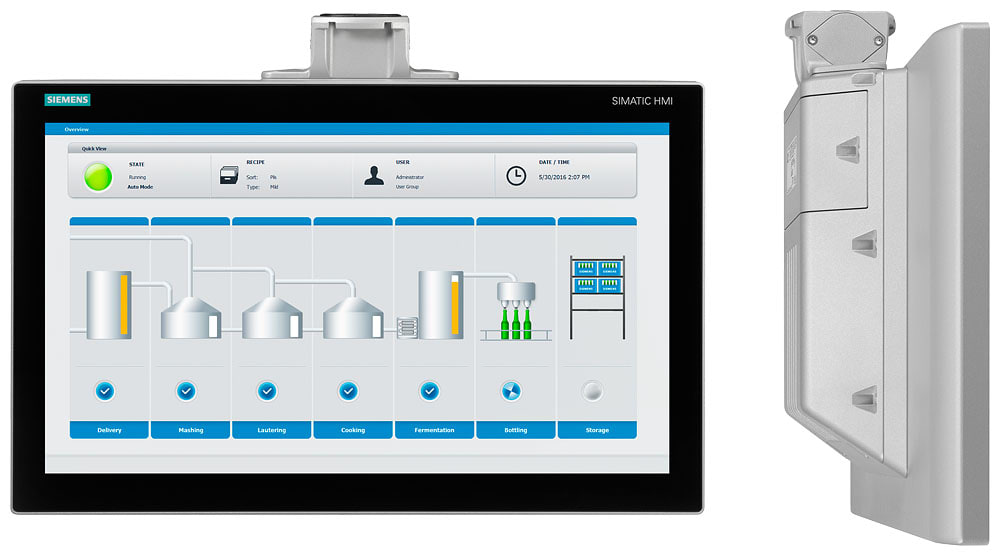 SIEMENS - SIE6AV21240QC240AX0 SIMATIC HMI TP1500 Comfort PRO Predisposizione per braccio di sostegno senza elementi di ampliamento
