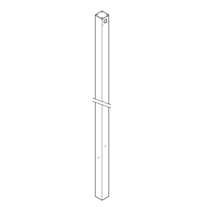 LOMBARDO - LOMLB140001K PALO FLAG H 3000 MM CORTEN