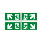 SCHNEIDER ELECTRIC - SNROVA53189 Exiway Easysign 30m, 4 Pittogrammi 45 gradi , accessorio di segnalazione