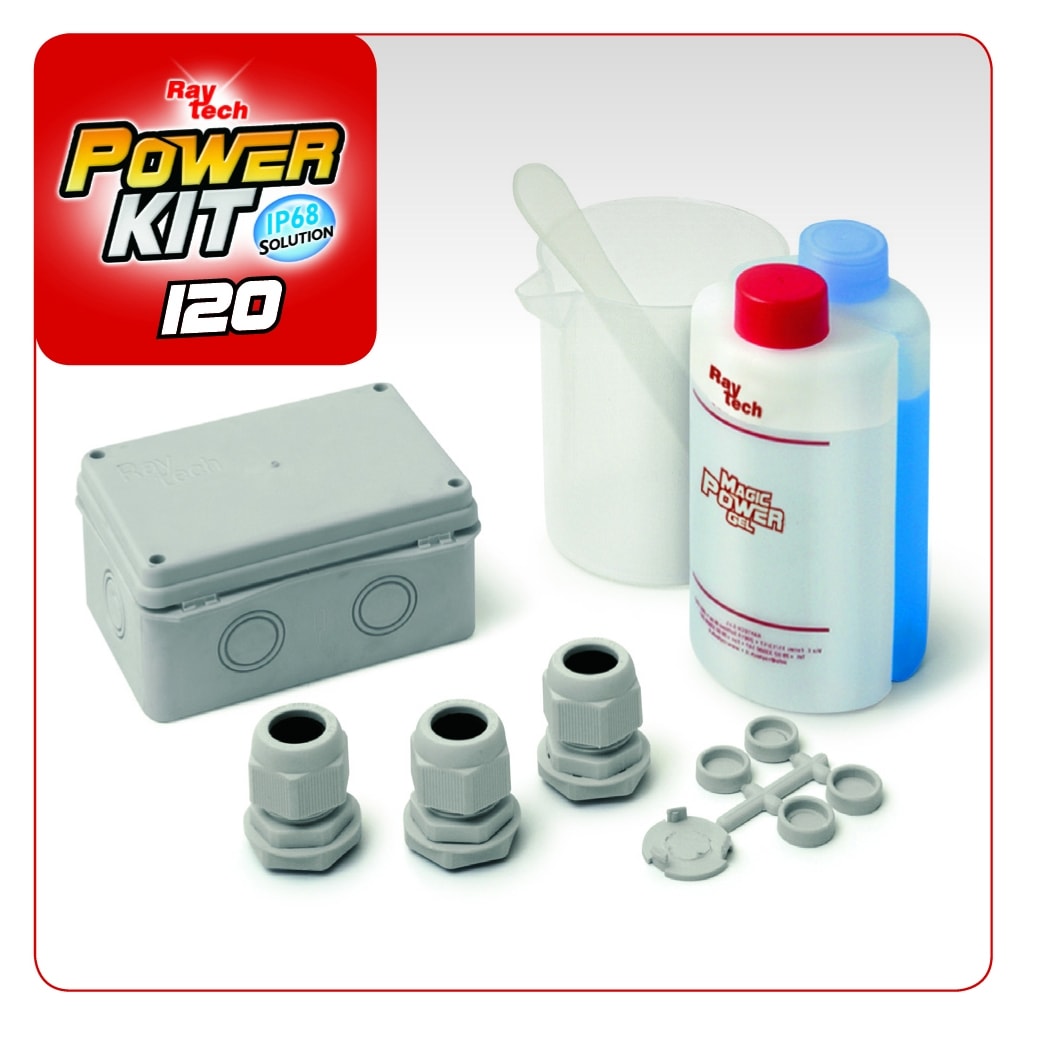 RAYTECH SRL - RYTPOWER-120 POWER KIT 120 CASSETTA IP68 GEL