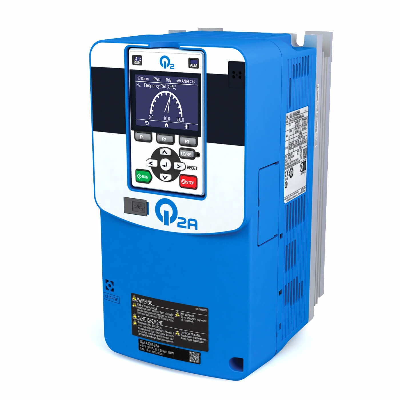OMRON - OMRQ2AA4044AAA INVERTER Q2A,400V 3-PH,18,5KW,39A(HD)