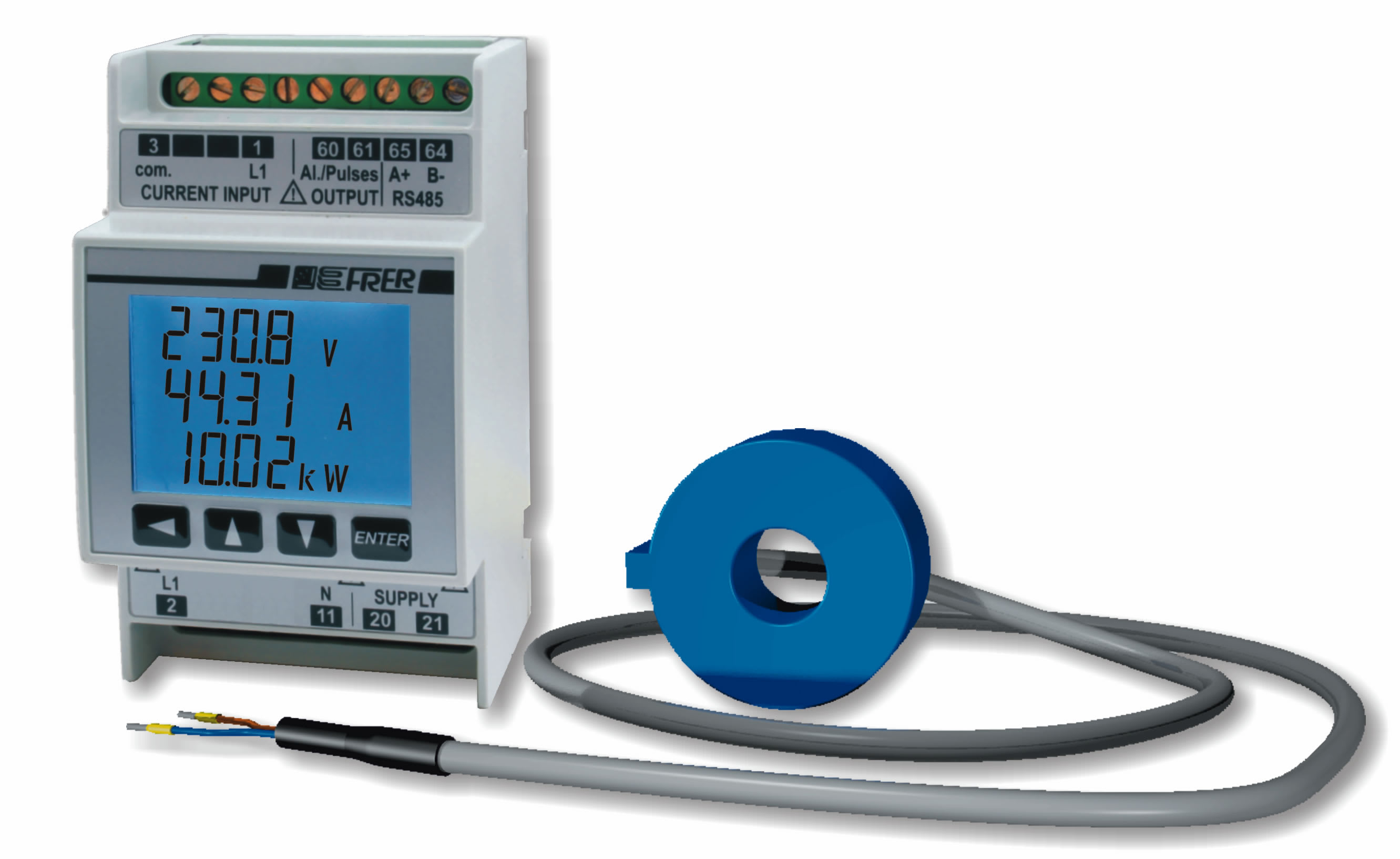 FRER SRL - FREQ52S3L063XD32O NANOMONO 63A NORS485 +ALL/IMP 230V