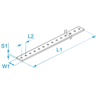 BM SPA - BMMQB3012825 BARRA RAME FILETTATA 30x10x2000 M8 P25