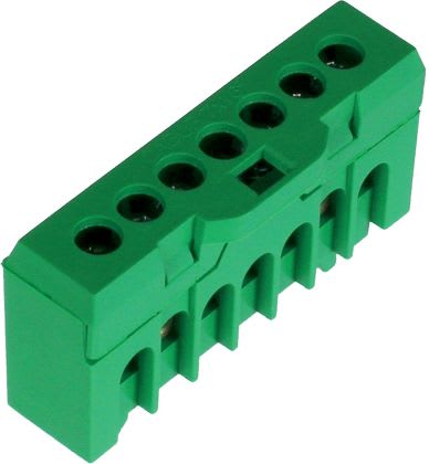 CABUR SRL - CBRQBLOK7002 QBLOK.7/TE MORS.16MM2 7F VERDE V0