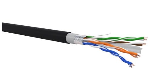 QUBIX SPA - QBX0502201NEBB0500 CAVO R6FT4YPE23 C6 F/UTP OUTD PVC-PE FCA