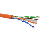QUBIX SPA - QBX0502669ARBB1000 CAVO R6UT4H23 C6 U/UTP AWG23 LSZH ECA