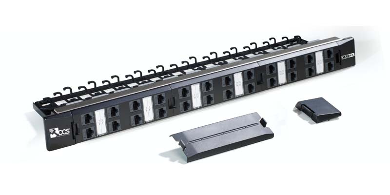 QUBIX SPA - QBX2002036 PATCHPANEL CCS EASYCRIMP C5E 24RJ45 STP