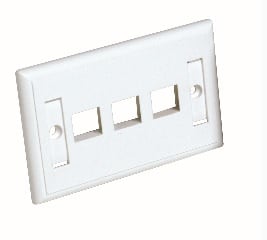 QUBIX SPA - QBX2004013 PLACCA CCS PASSO 503 3 POSIZIONI RJ45