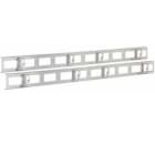 QUBIX SPA - QBX2011041 COPPIA CANALA GEST. CAVI ARM. PRO 42U GR