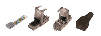 QUBIX SPA - QBX2012007 SPINA PLUG EASYCRIMP RJ45 8 POLI C6 UTP