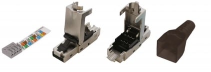 QUBIX SPA - QBX2012008 SPINA PLUG EASYCRIMP RJ45 8 POLI C6 STP