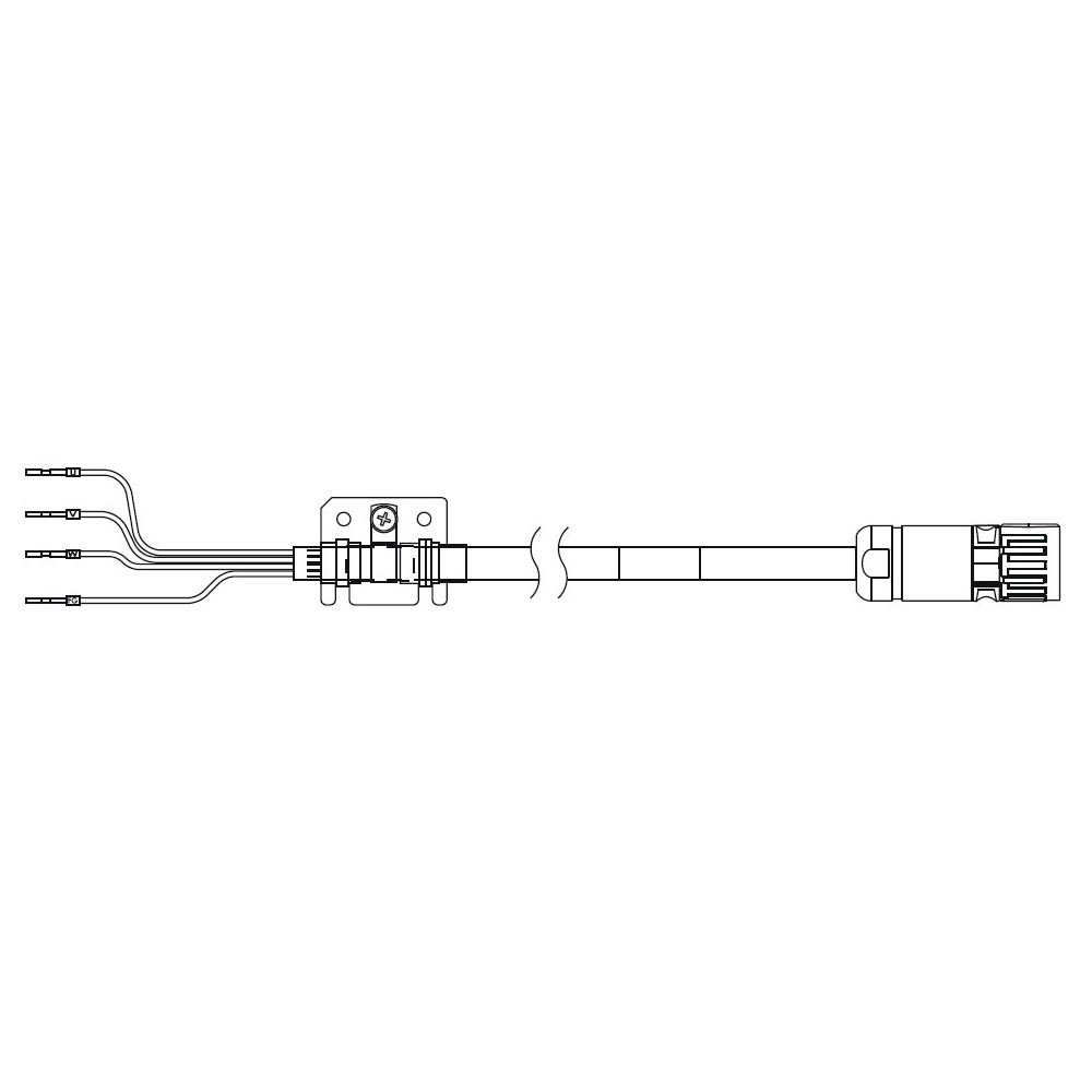 OMRON - OMRR88ACA1G005SF Cavo di alimentazione servomotore serie 1S.