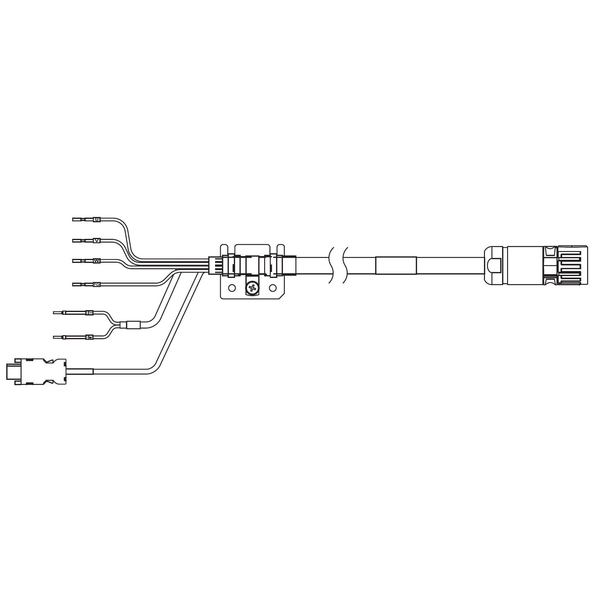 OMRON - OMRR88ACX1C005BF CAVO SERVO IBRIDO SERIE 1SA, 5 M, CON FR