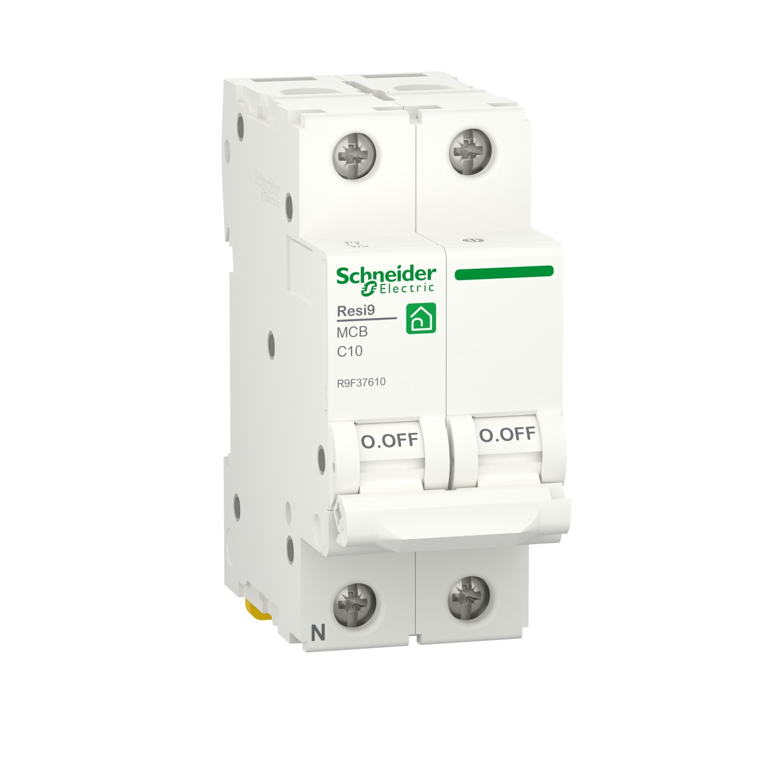 SCHNEIDER ELECTRIC - SNRR9F37610 INT.MAGN. RESI9 MCB 1P+N C 10A 4500A 2M