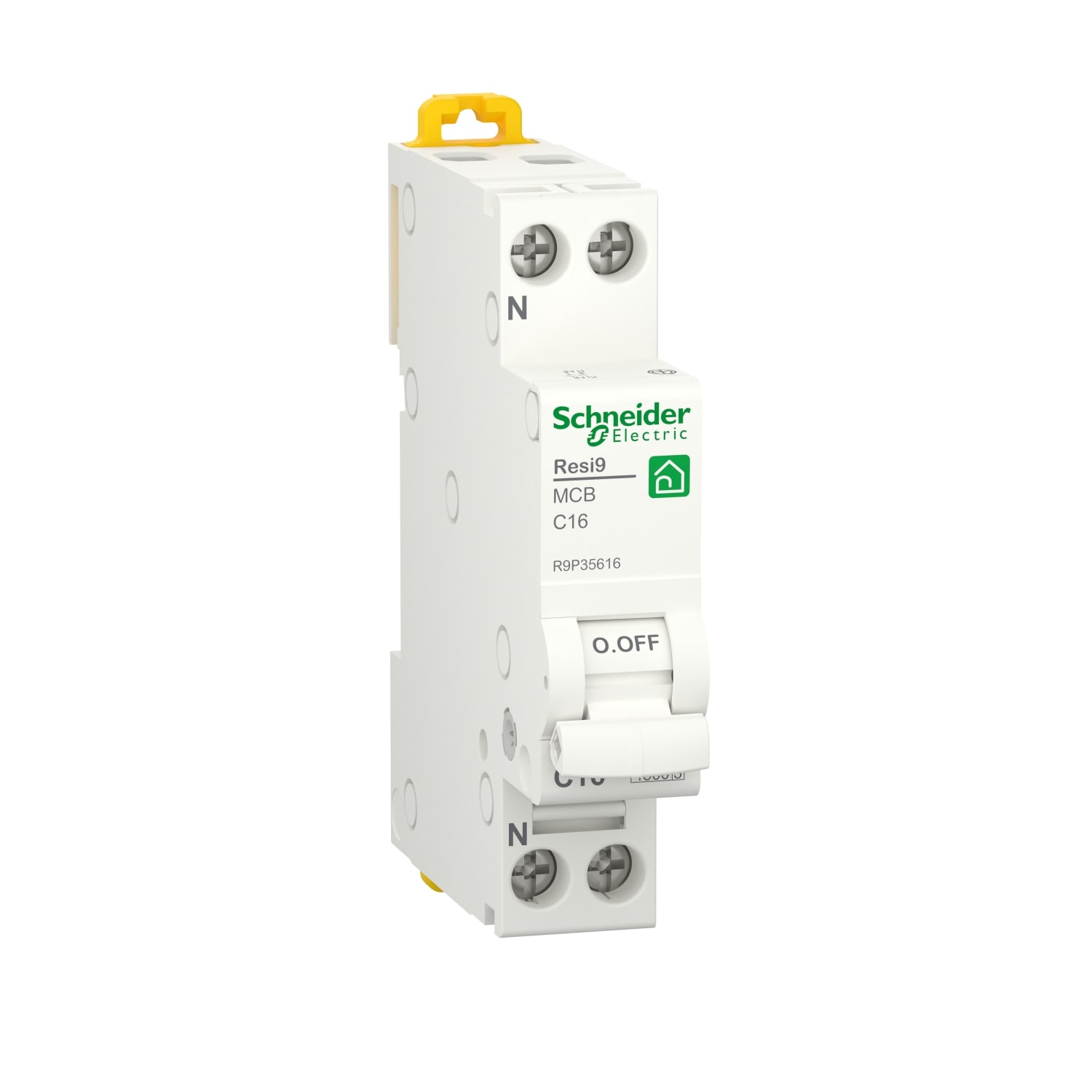 SCHNEIDER ELECTRIC - SNRR9P35616 INT.MAGN. RESI9 MCB 1P+N C 16A 4500A 1M