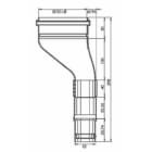 DKC-RAMKLIMA - KLMRAKLMCAT01 Condotto aria per condizionatore da tetto in PE/HD, flangia 298 mm
