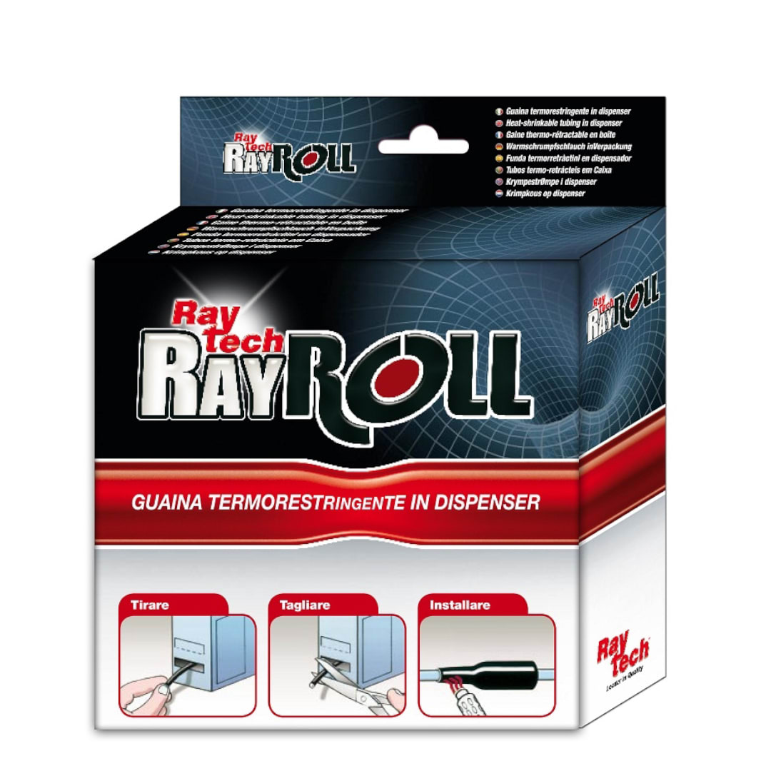 RAYTECH SRL - RYTMAXIROLL-9.5 MAXI ROLL 9.5 GUAINA TERM NERA 150 MT