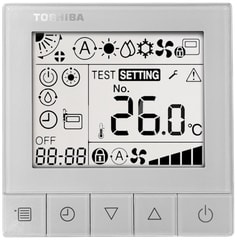 TOSHIBA ITALIA - HVARBCASCU11E COMANDO A FILO SEMPLIFICATO RETROILLUMIN