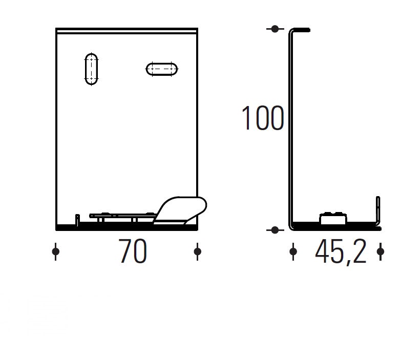 REGGIANI SPA ILLU - REG0.25431.0012 SUPPORTO CANALINA YORI X CANALI INCASSO