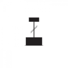 REGGIANI SPA ILLU - REG0.26055.0012 ACCESSORY SUSPENDED TRYBECA 150 SQUARE