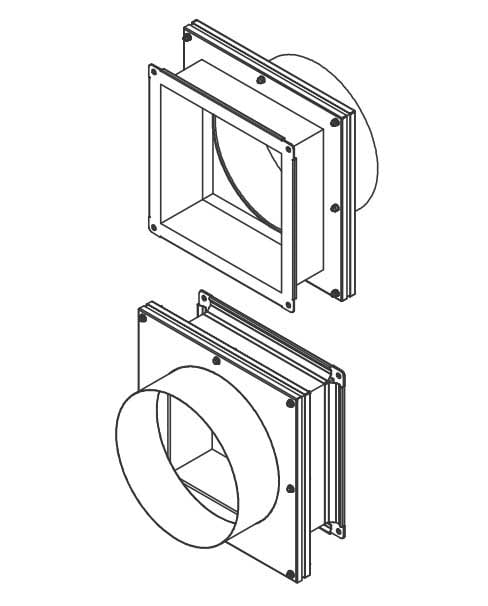 ELICENT (MAICO) - ELI5TU1410 REIDUCT-QSC 200X200 ADATT.QUAD/TOND