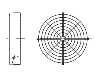 ELICENT (MAICO) - ELI5RE2552 RETE PROT.INOX D.200 PR/AC-FC/AC25