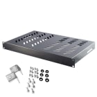LINK4COM SRLS - LK4RF1P600.9005L Ripiano fisso 19 1U 600 mm Nero