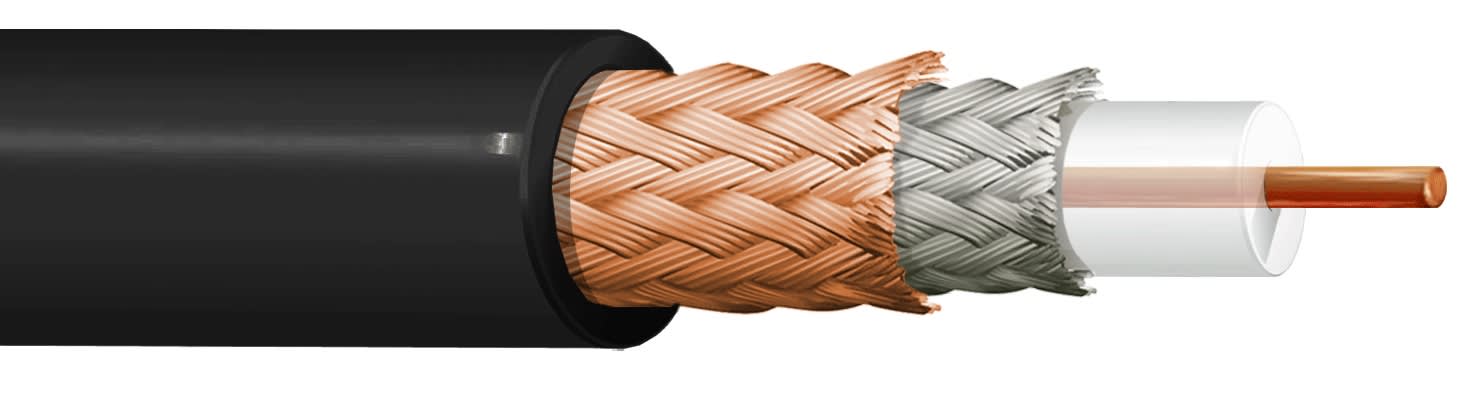 ITC INDUSTRIA TECNIC - ITCRG-6ANEM100 RG MIL M - 17/2 RG 6 NERO MAT.100 ECA