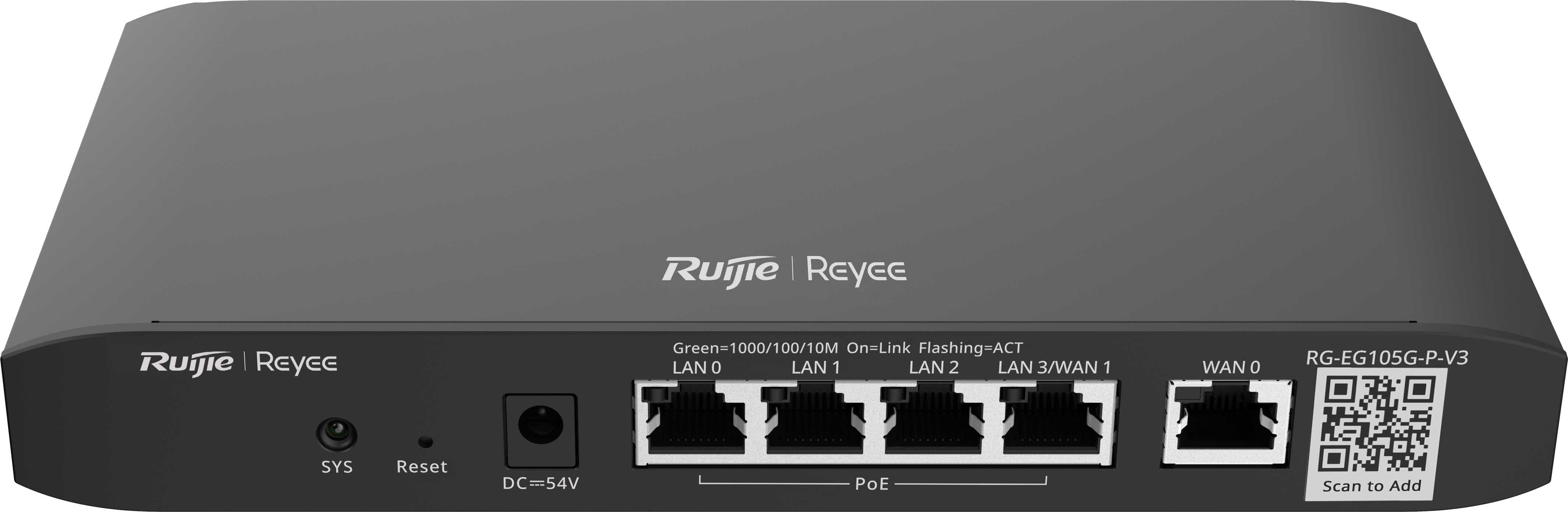 ZELIATECH - NPRRG-EG105G-P-V3 GATEWAY 5X1GE POE 54W 2WAN 100USER