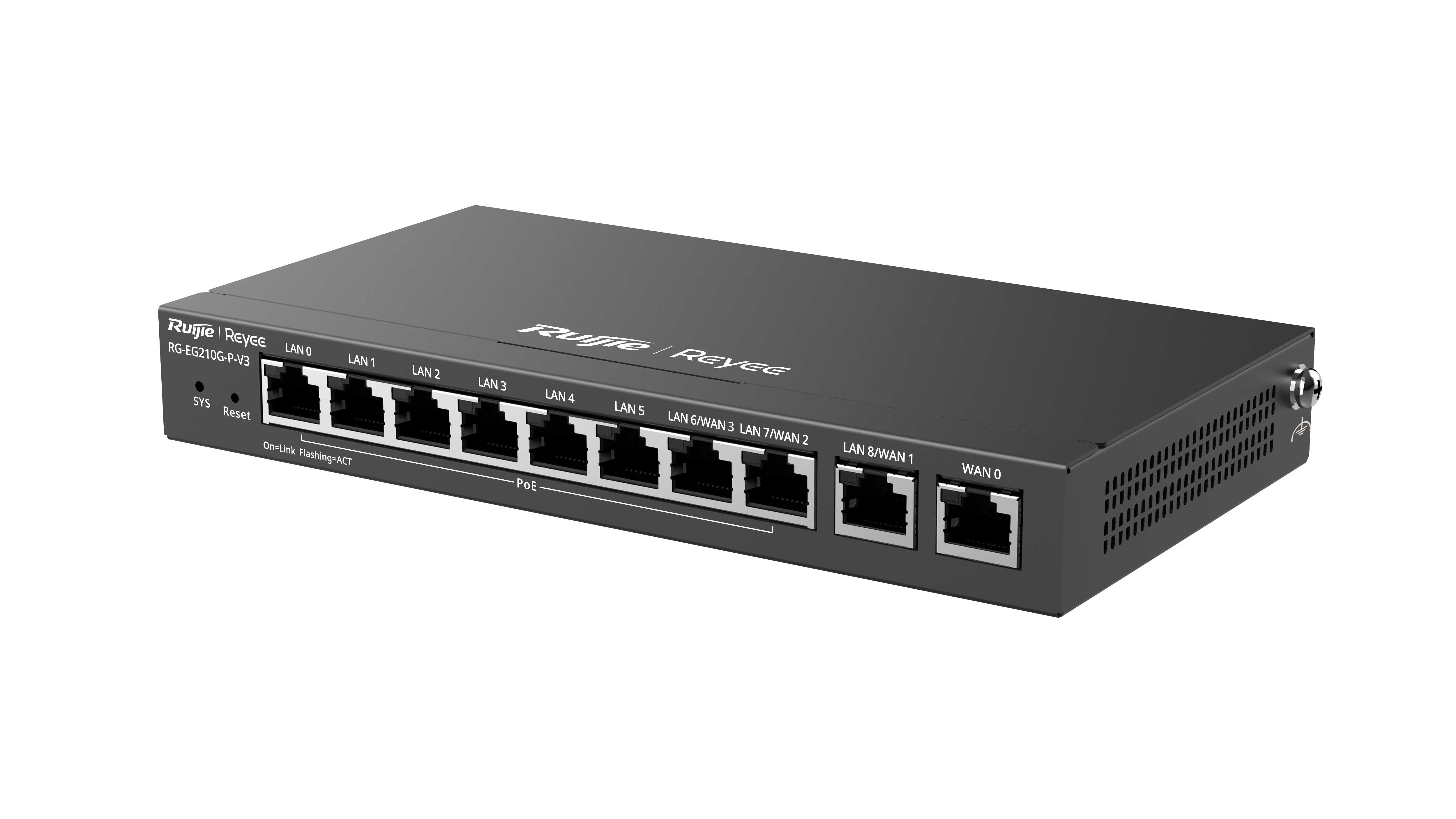 ZELIATECH - NPRRG-EG210G-P-V3 GATEWAY 8XPOE+ 110 W POE 4WAN 200 USERS