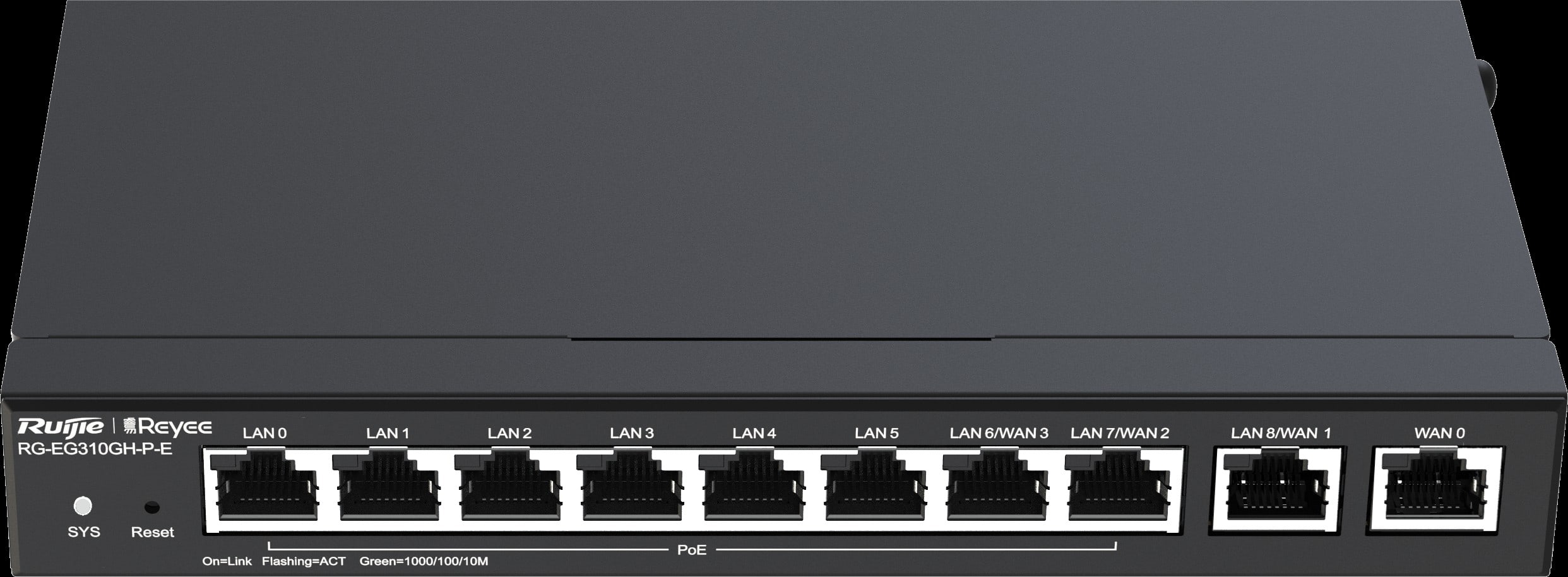 ZELIATECH - NPRRG-EG310GH-P-E GATEWAY 1WAN, 6LAN, 3L/W, POE+ 110W 300U