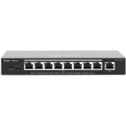 ZELIATECH - NPRRG-ES209GC-P SWITCH 8X1GE POE+ 120W,CLOUD, DESK,METAL