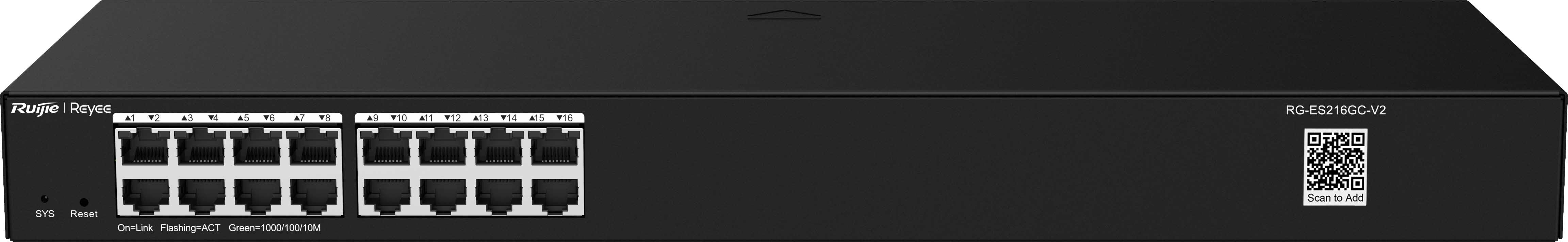 ZELIATECH - NPRRG-ES216GC-V2 SWITCH 16X1GE, CLOUD, RACK