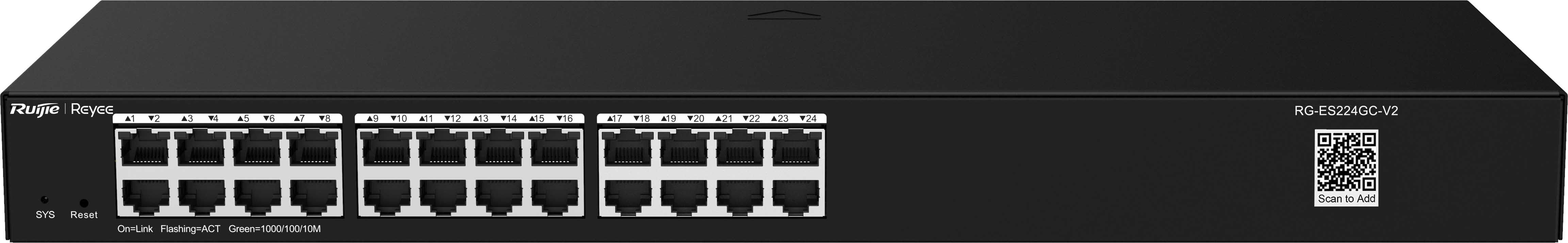 ZELIATECH - NPRRG-ES224GC-V2 SWITCH 24X1GE,CLOUD,RACK,METALLO
