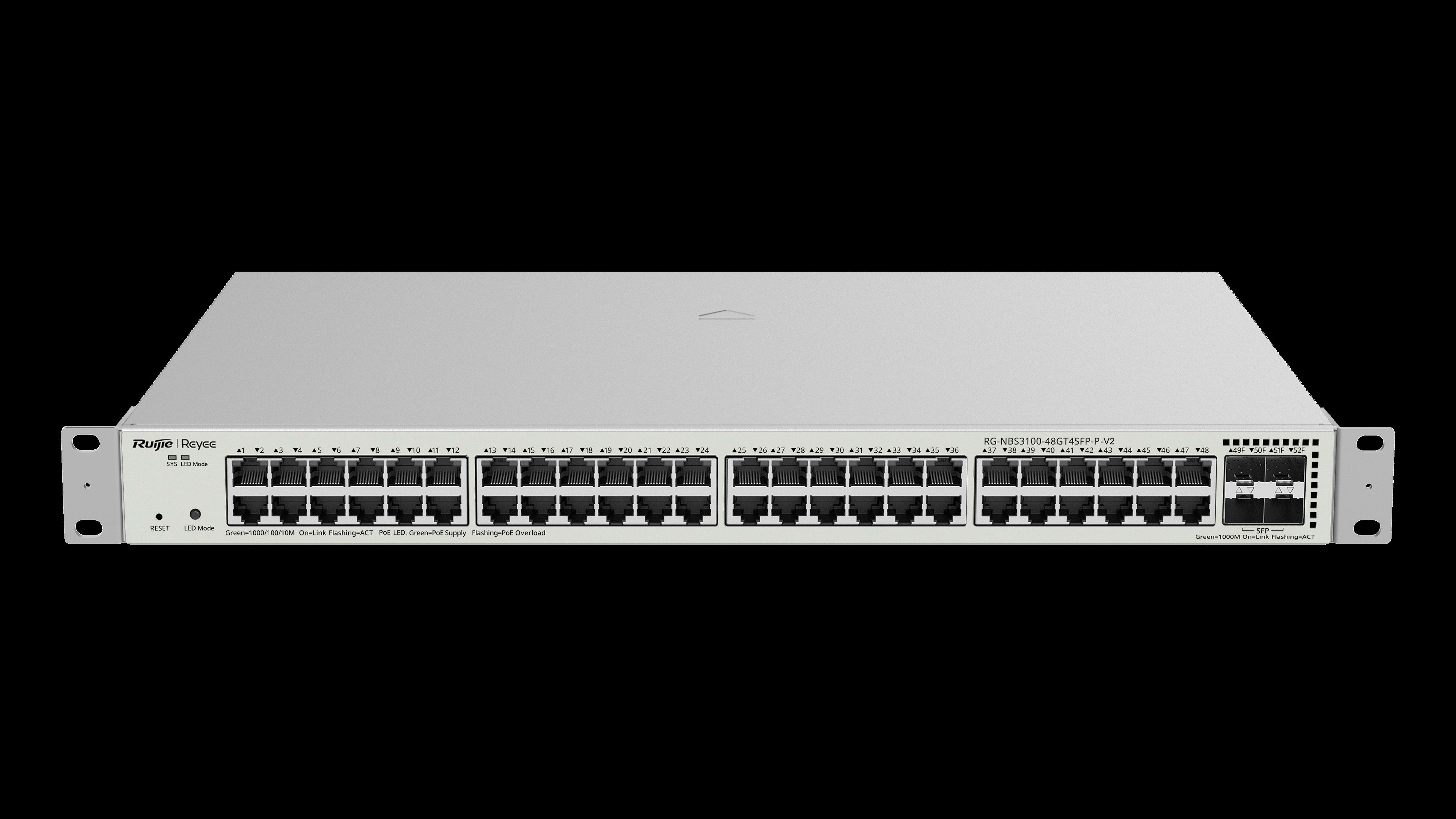 ZELIATECH - NPRRGNBS310048GT4S NBS310048GT4SFPP SWITCH 48 POE+ 370W 4SF