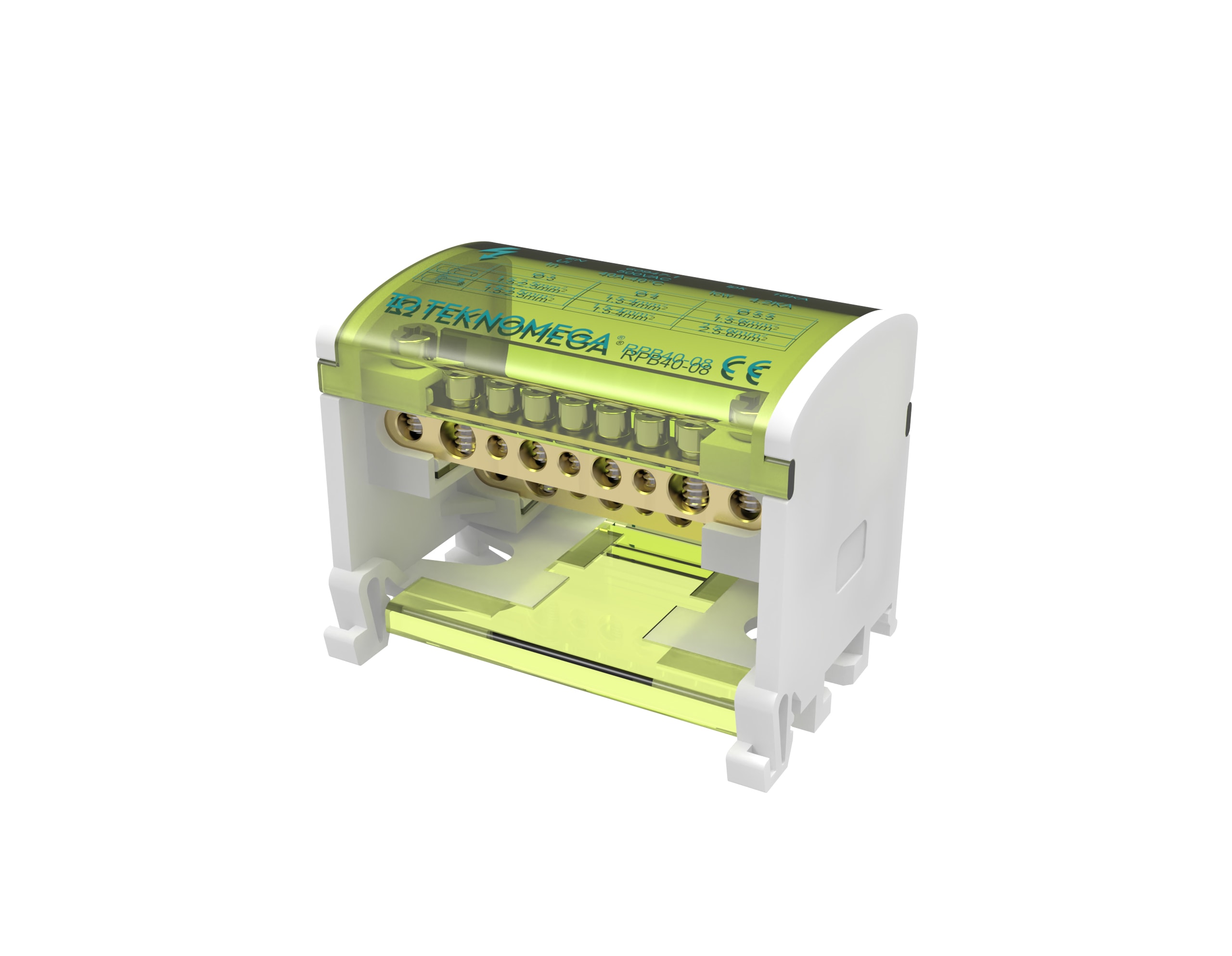 TEKNOMEGA SRL - TKGRPB0990 Ripartitore Bipolare 40A - 8 uscite