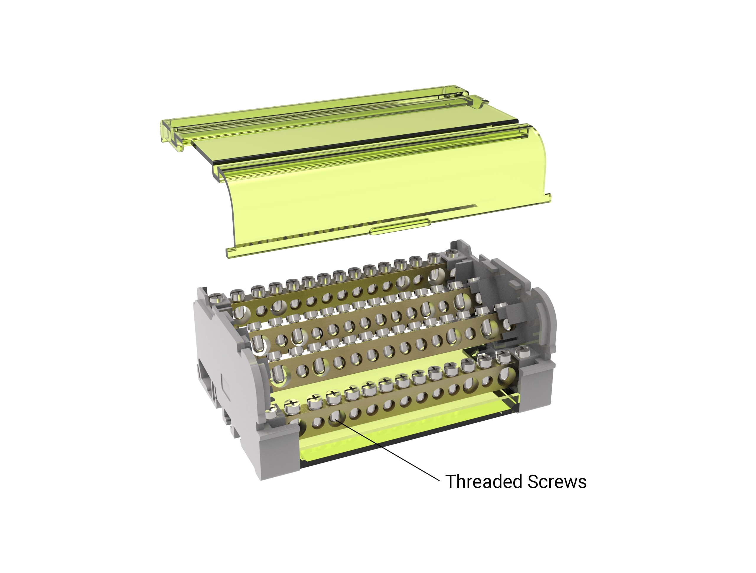 TEKNOMEGA SRL - TKGRPQ1010 RIPARTITORE MORSETTIERA QUADRIP 125A 14