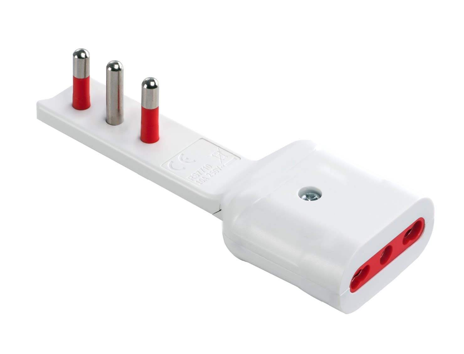 ROSI MATERIALE ELETT - RCORS7711B ADATTATORE EMILIA FLAT 16A 2P+T 250V BIA