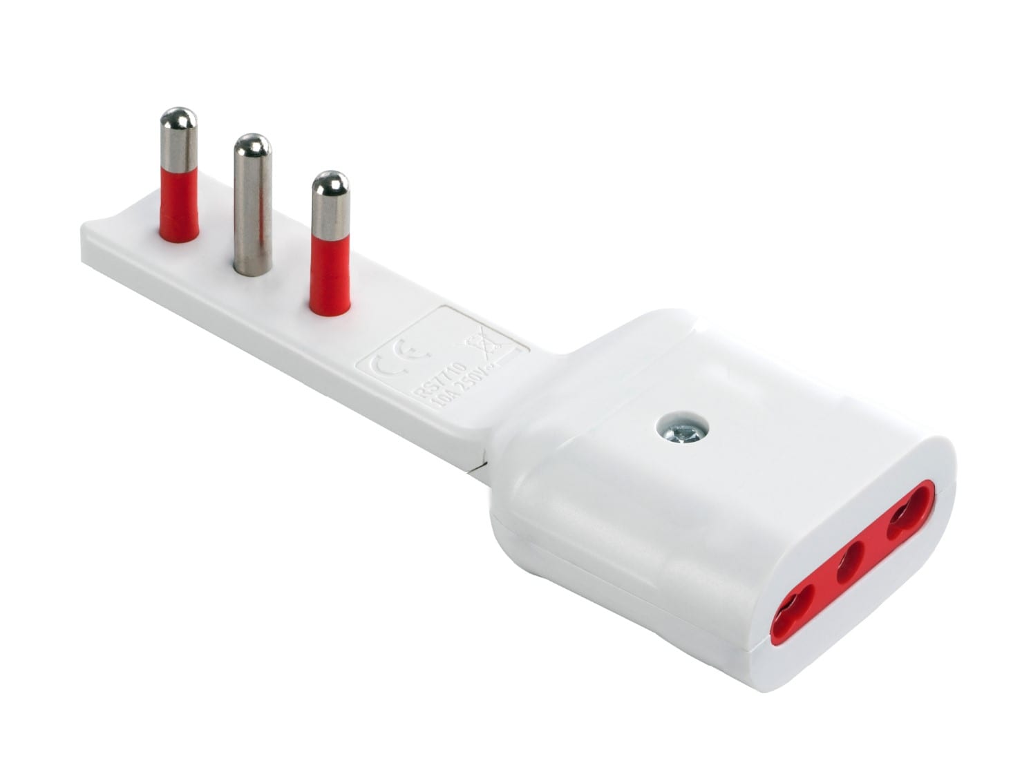 ROSI MATERIALE ELETT - RCORS7711B ADATTATORE EMILIA FLAT 16A 2P+T 250V BIA