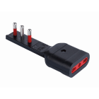 ROSI MATERIALE ELETT - RCORS7711N ADATTATORE EMILIA FLAT 16A 2P+T 250V NER