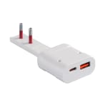 ROSI MATERIALE ELETT - RCORS7712BC CAR. USB SP.10A 2P250V-1USB A+1 C,PD20W,