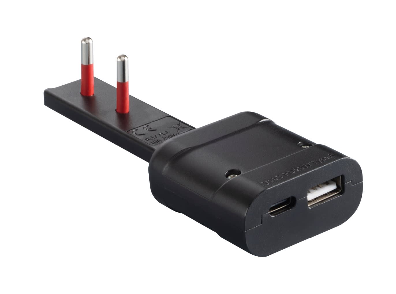 ROSI MATERIALE ELETT - RCORS7712NC CAR. USB SP.10A 2P250V-1USB A+1 C,PD20W,