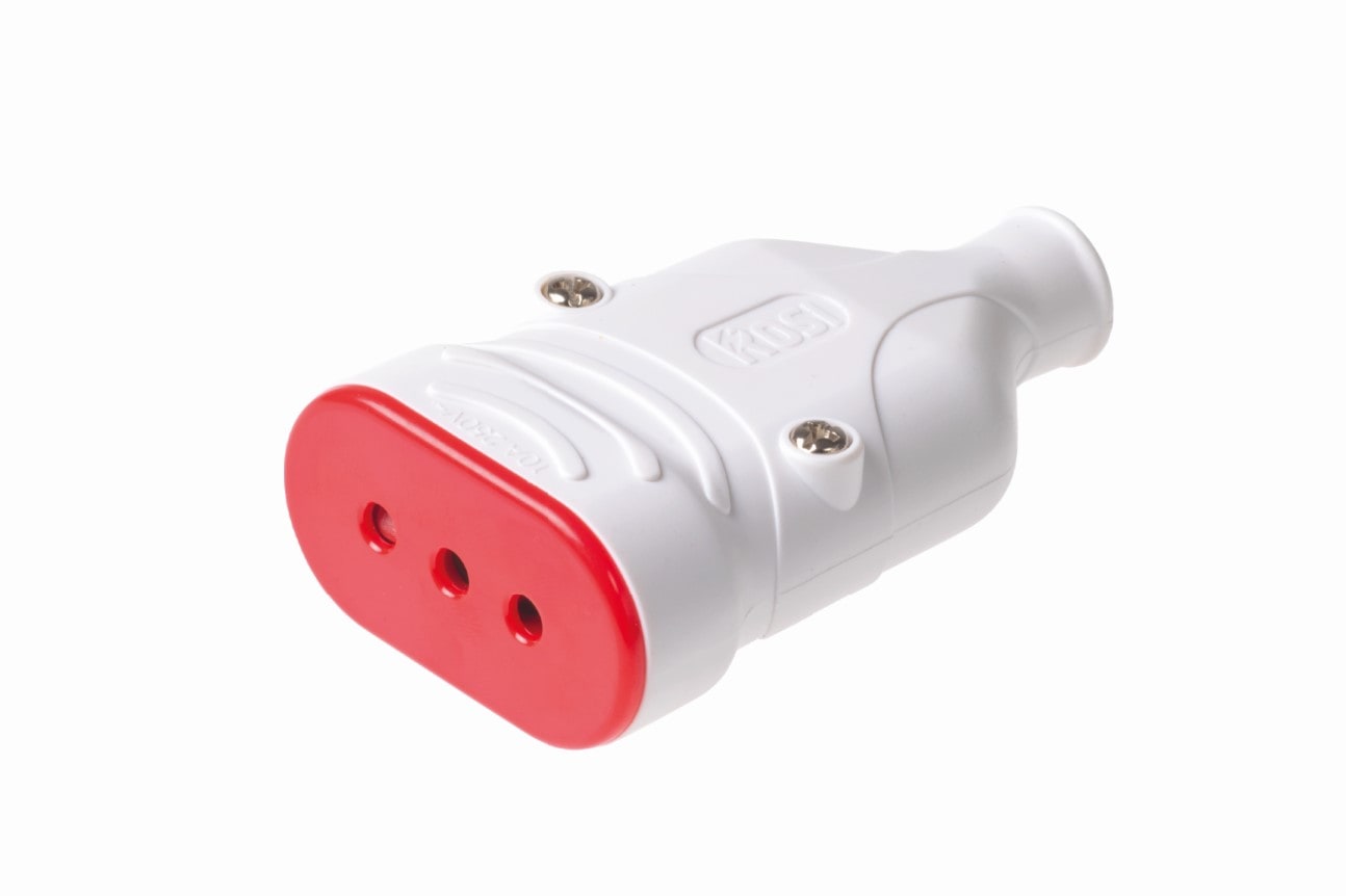 ROSI MATERIALE ELETT - RCORS78203 PRESA MOBILE 10A 2P+T MONOB ANTISC BIANC